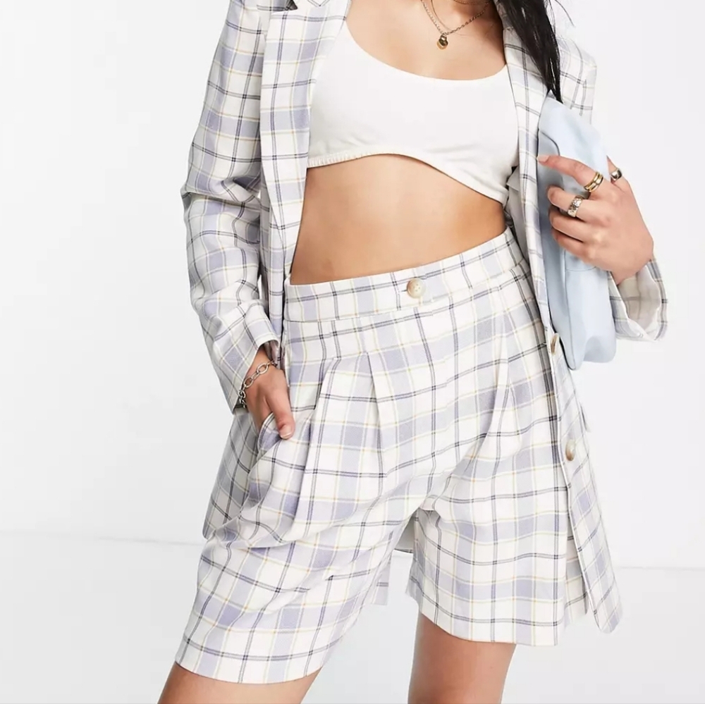 NWT ASOS | Plaid Mom Shorts 2/4